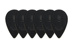 D-Grip Janicek Balkan plektre, 1,00 mm, sort, 6 stk.