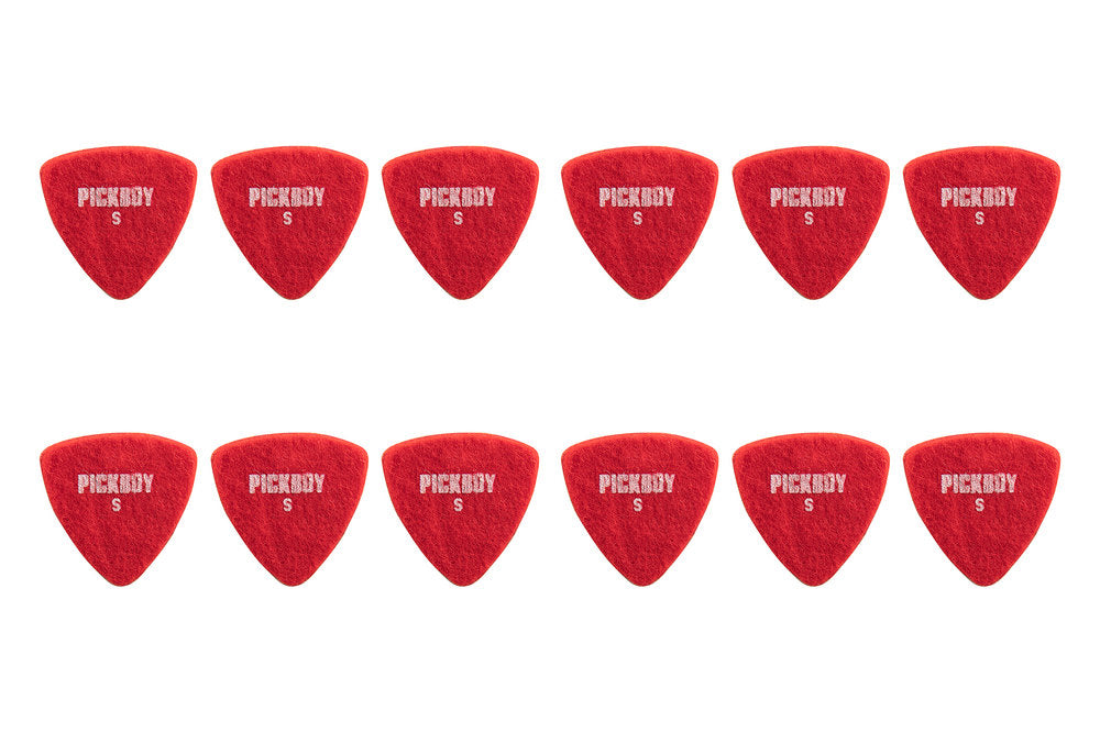 Pick Boy filtplektre, røde, 12 stk.