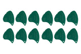 Shark Fin Relief plektre, 0,35 mm ekstra blød, grøn, 12 stk.
