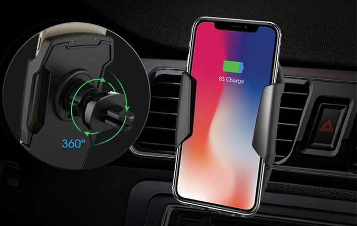 MINIBATT Mobilholder til Bilen m. Trådløs Oplader