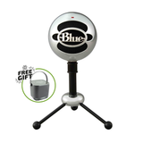 Blue Microphones Snowball USB (Børstet Stål) + Free Gift