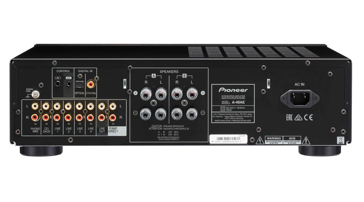 Pioneer A-40AE HI-FI Forstærker (Sort, 2x60W)