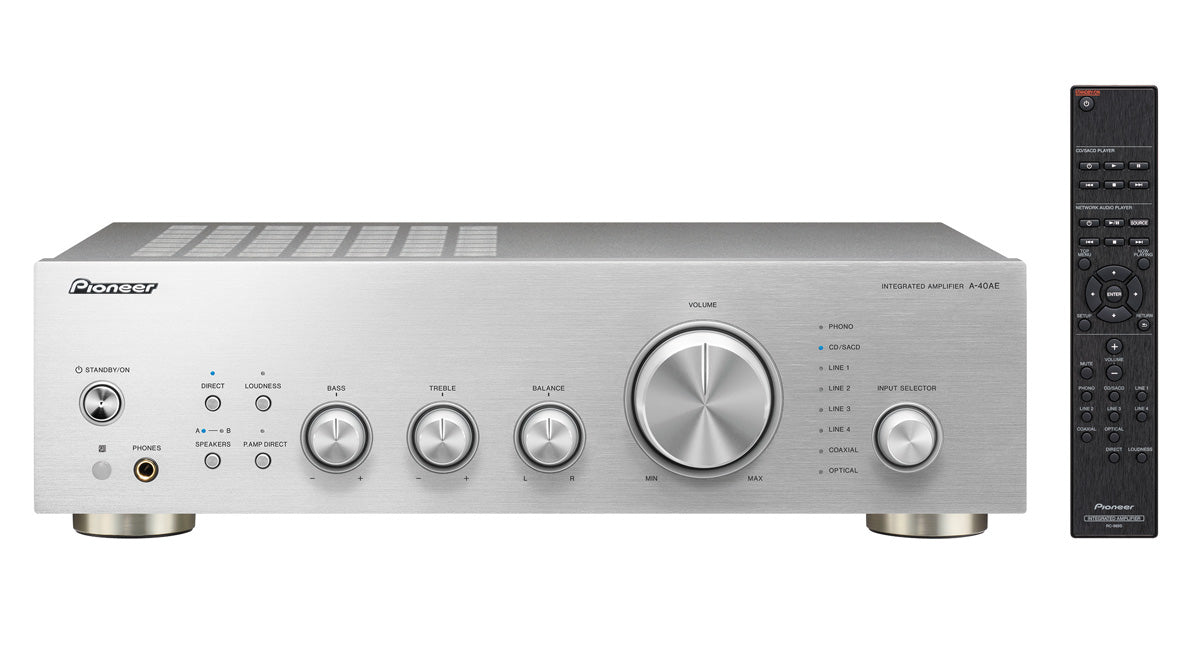 Pioneer A-40AE HI-FI Forstærker (Sølv, 2x60W)