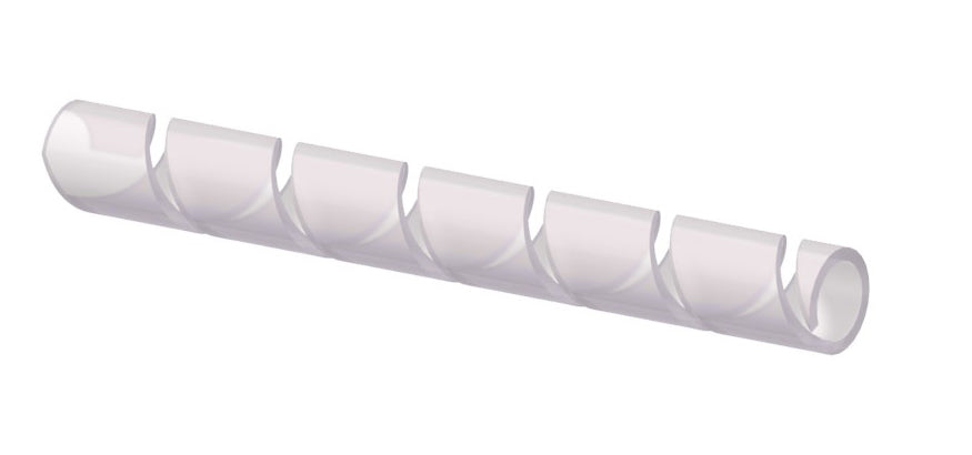 ProCab kabelsamler spiral transparent Ø=12mm 10 m