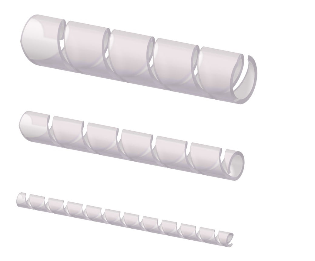 ProCab kabelsamler spiral transparent Ø=12mm 10 m
