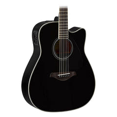 Yamaha FX370C Elektronisk Akustisk Guitar (Sort)