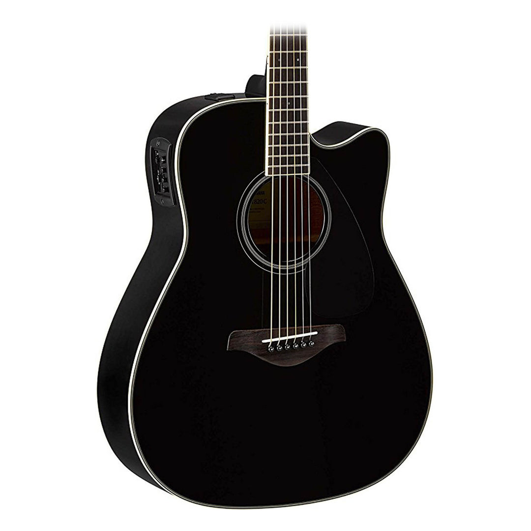 Yamaha FX370C Elektronisk Akustisk Guitar (Sort)