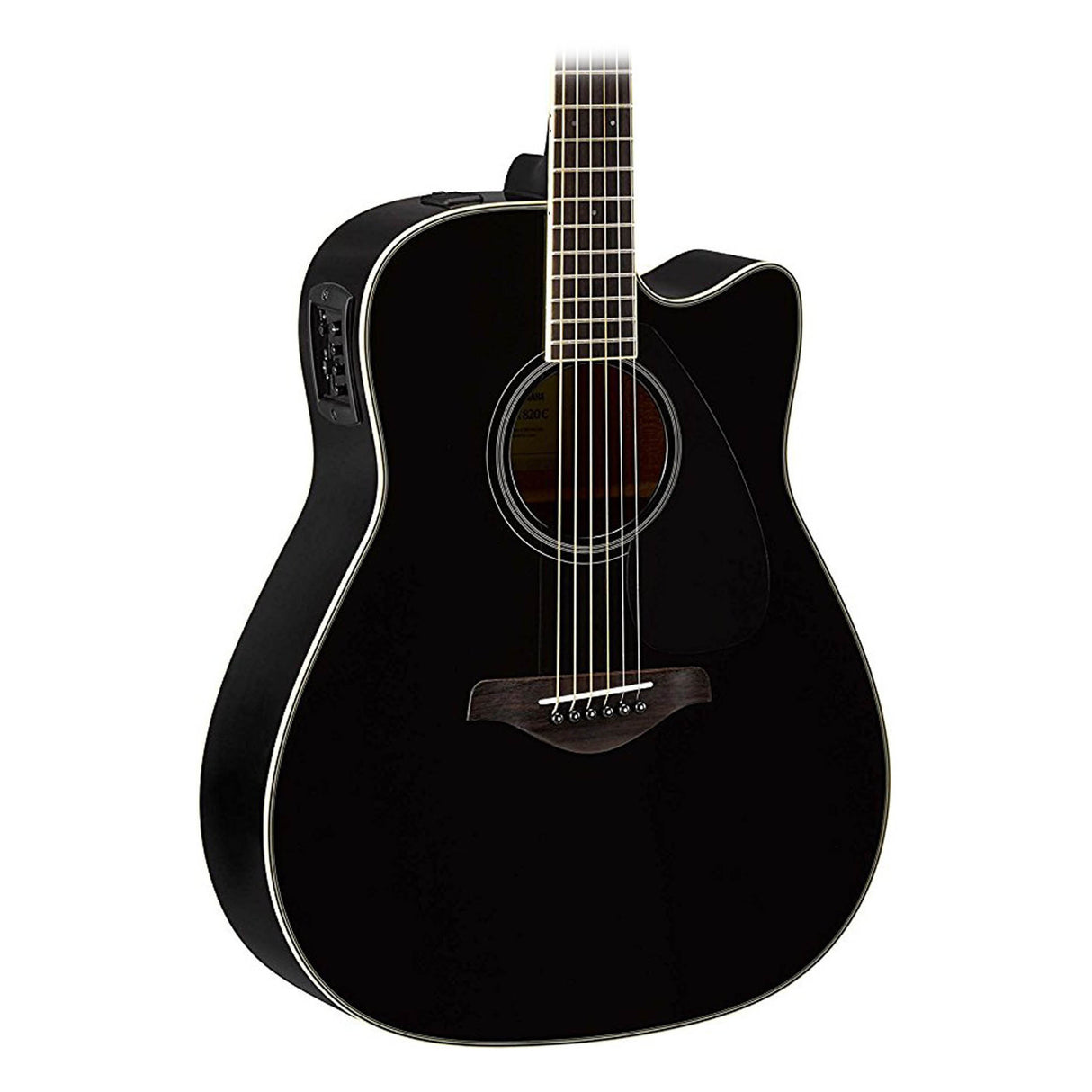 Yamaha FX370C Elektronisk Akustisk Guitar (Sort)