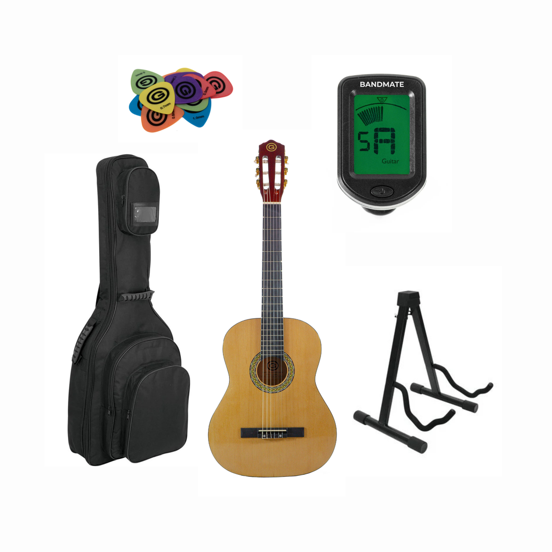 Grooveland Klassisk Spansk Guitar Startpakke