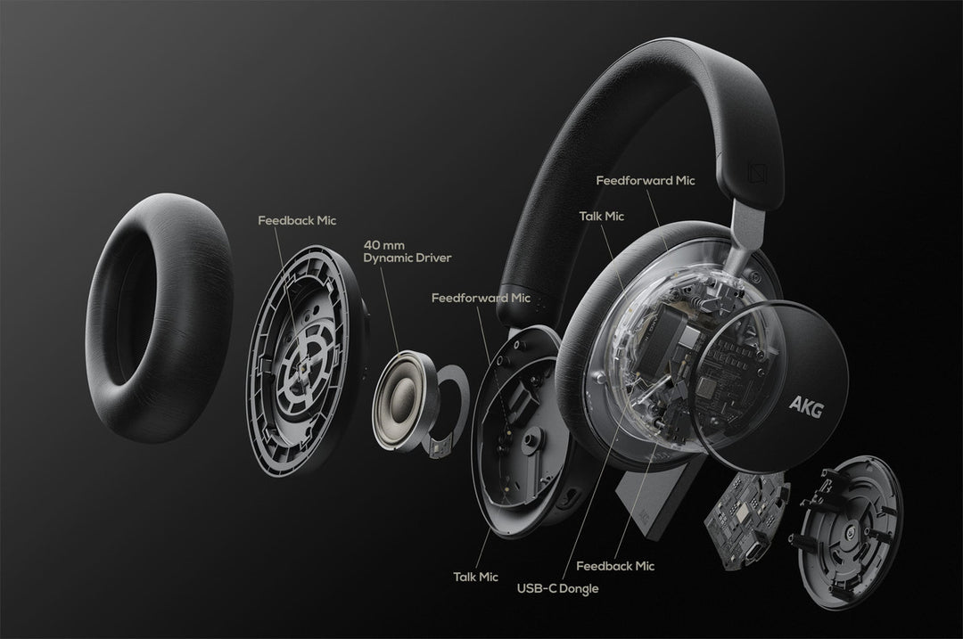 AKG N9 Hybrid ANC Wireless Headphones White