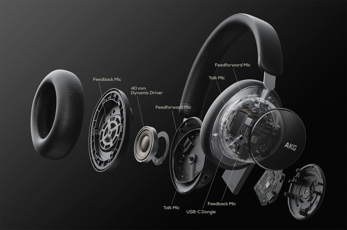 AKG N9 Hybrid ANC Wireless Headphones White