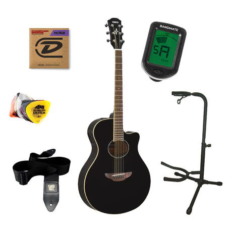 Yamaha APX600 Western Guitar Startpakke (Sort)