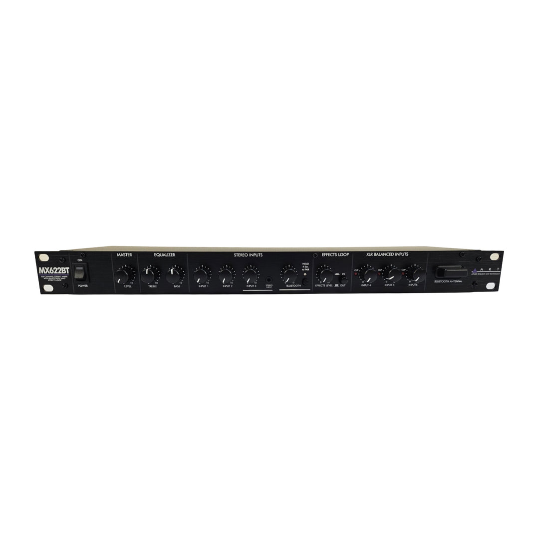 ART installationsmixer 6 kanaler Stereo med EQ og Bluetooth 5.0 (ART-MX622BT)