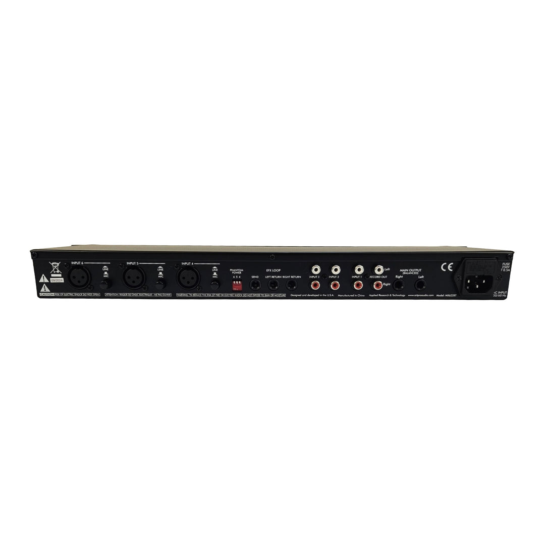 ART installationsmixer 6 kanaler Stereo med EQ og Bluetooth 5.0 (ART-MX622BT)