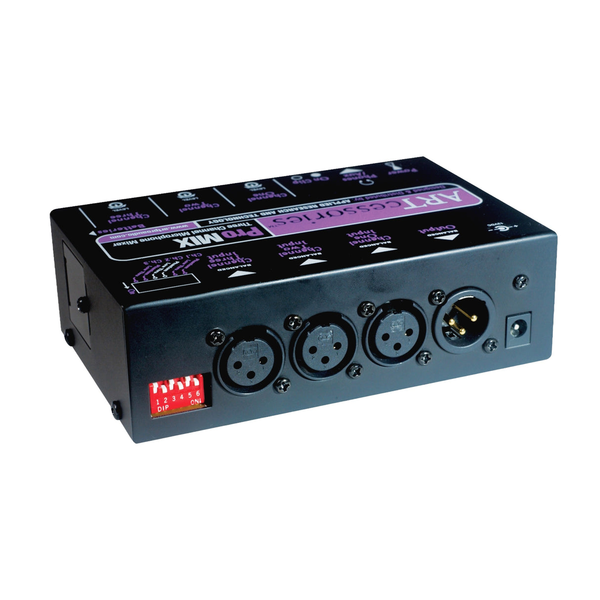 ART Mixer 3 mikrofonkanaler, mikrofon preamp