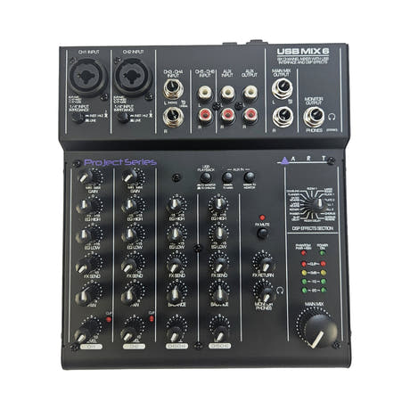 ART Mixer 6 kanaler med USB interface