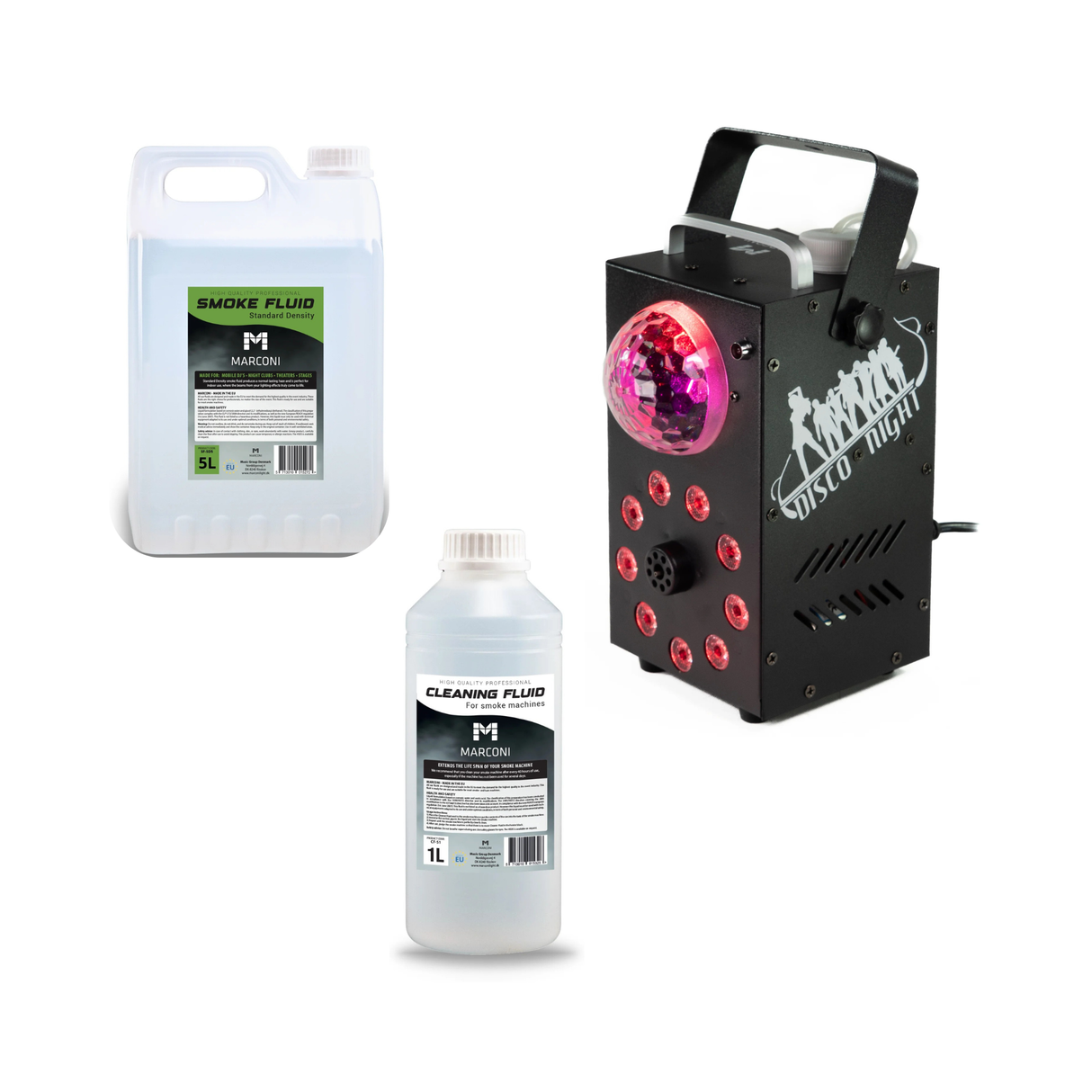 Marconi Røgmaskine m. RGB & Astro Effekt (700W) Bundle