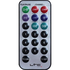 LTC Karaoke Forstærker (2x 50W, Sølv)