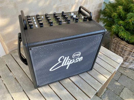 Ellipse 240W batteridreven forstærker og taske - Q2 sort