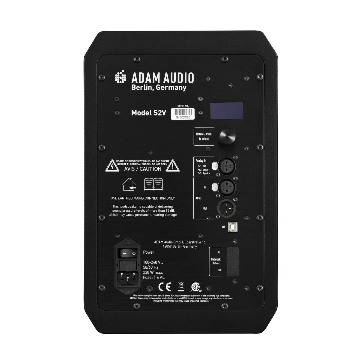 Adam S2V Nærfeldt Studie Monitor (m. gratis U-bøjle)