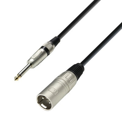 6,3mm Jack til XLR han (3m)