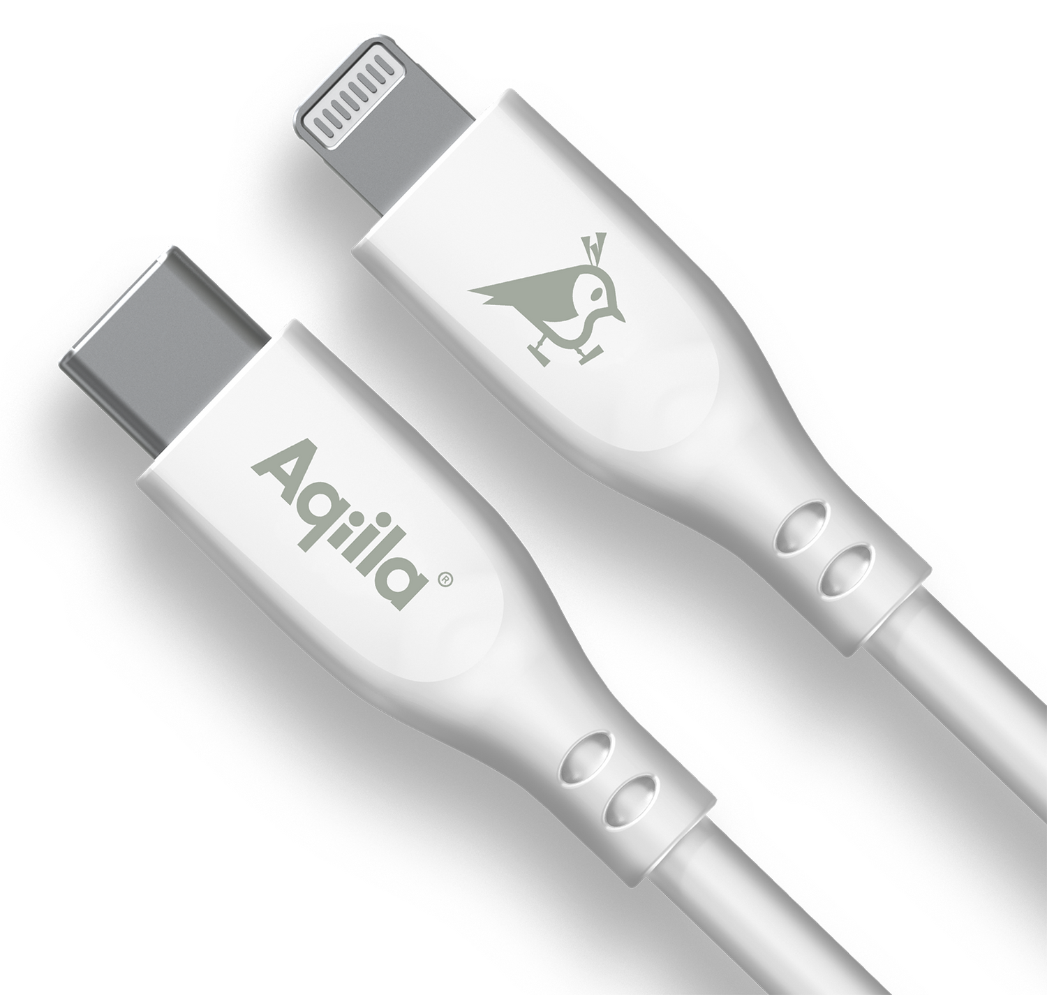 Aqiila Silicon USB-C/Lightni. 2.0 30W 1m Charging cable