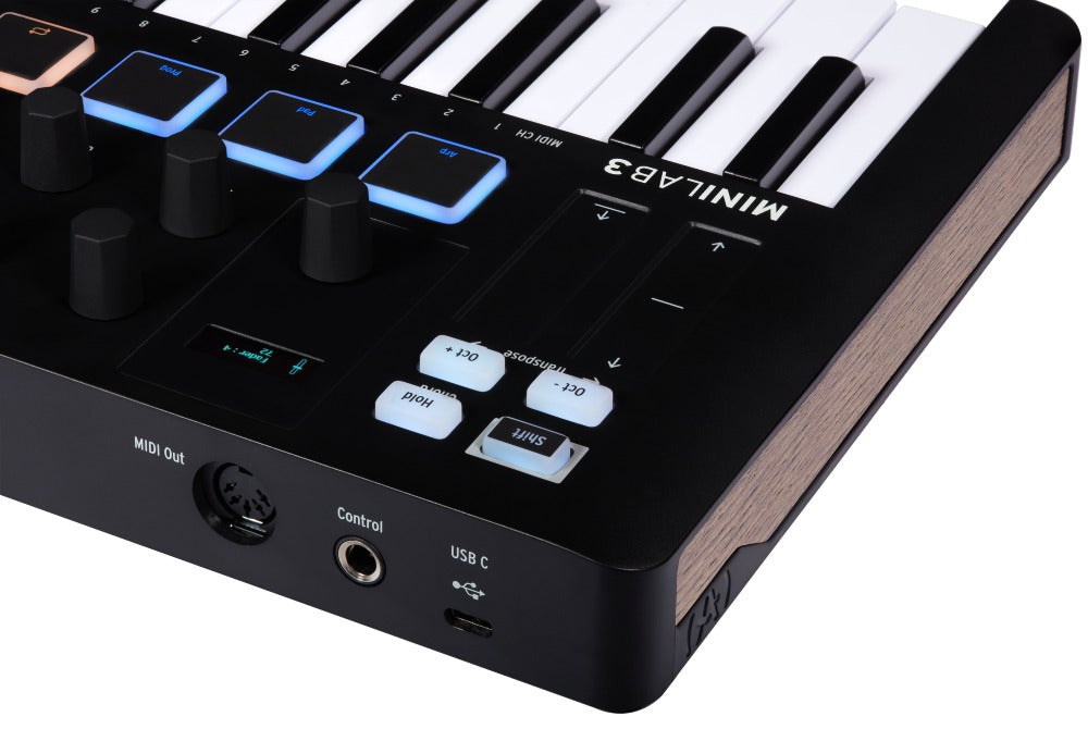 Arturia MiniLab 3 MIDI-Keyboard (Sort)