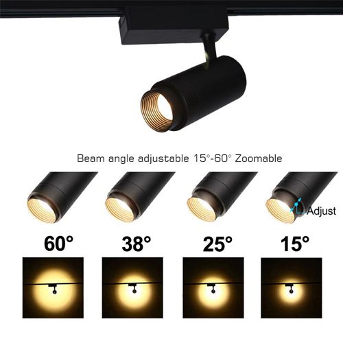 Atomic Pro FLZ-20 Skinnespot (20 Watt, 3200K, Sort)