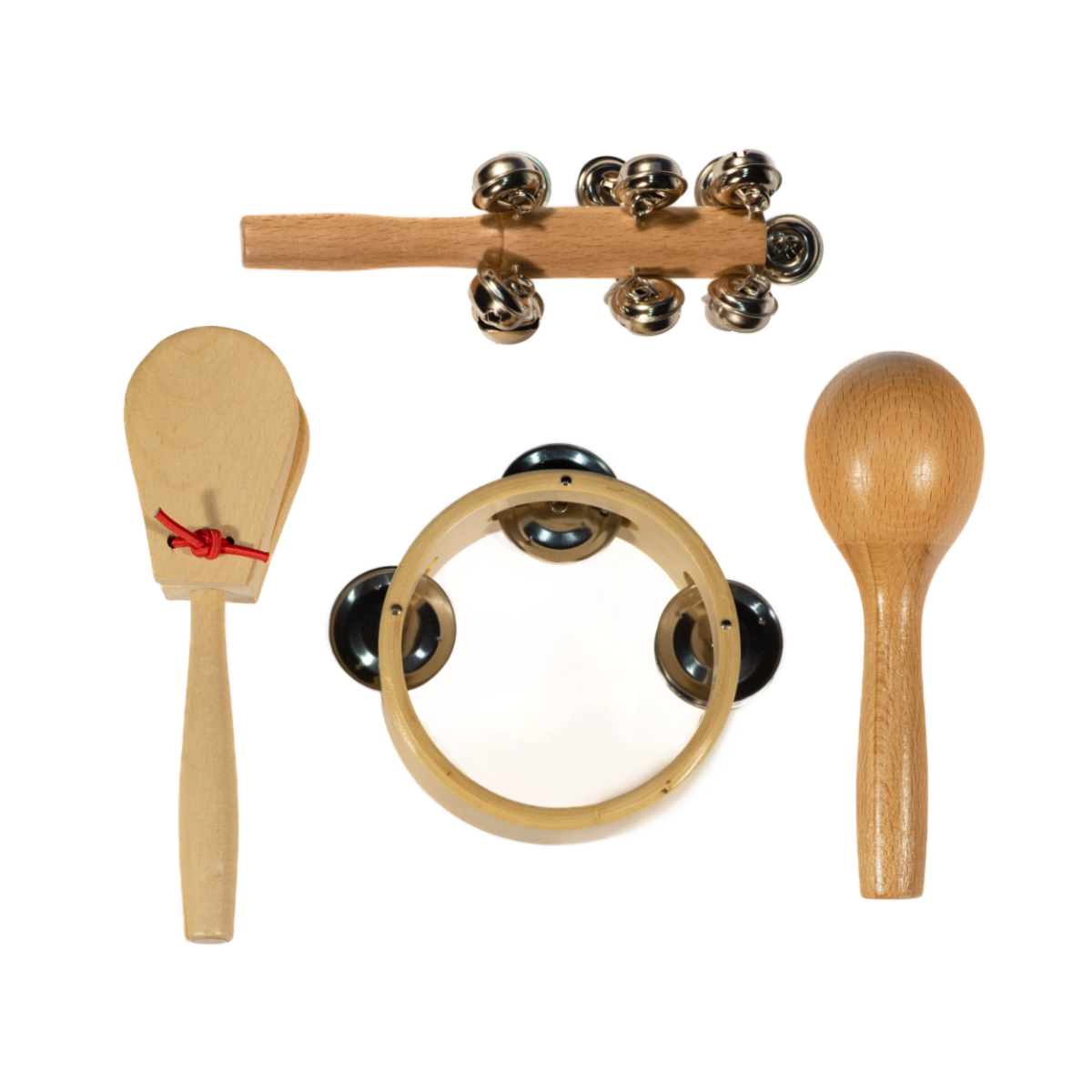 Børne Træ Percussion Gaveboks m. 4 dele