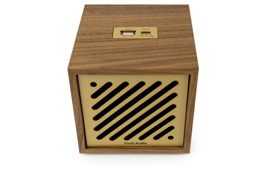 Tivoli Audio Boutigue Bluetooth højttaler, Valnød/Guld