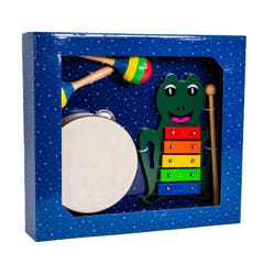 Børne Percussion Gaveboks med Klokkespil