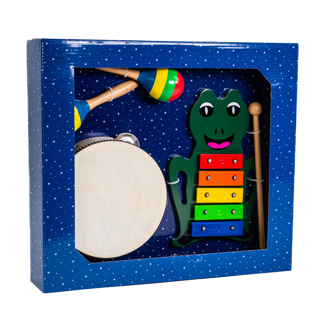Børne Percussion Gaveboks med Klokkespil