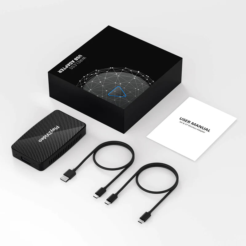 RETURVARE: All-in-one Adapter Trådløs CarPlay, Android Auto og Video