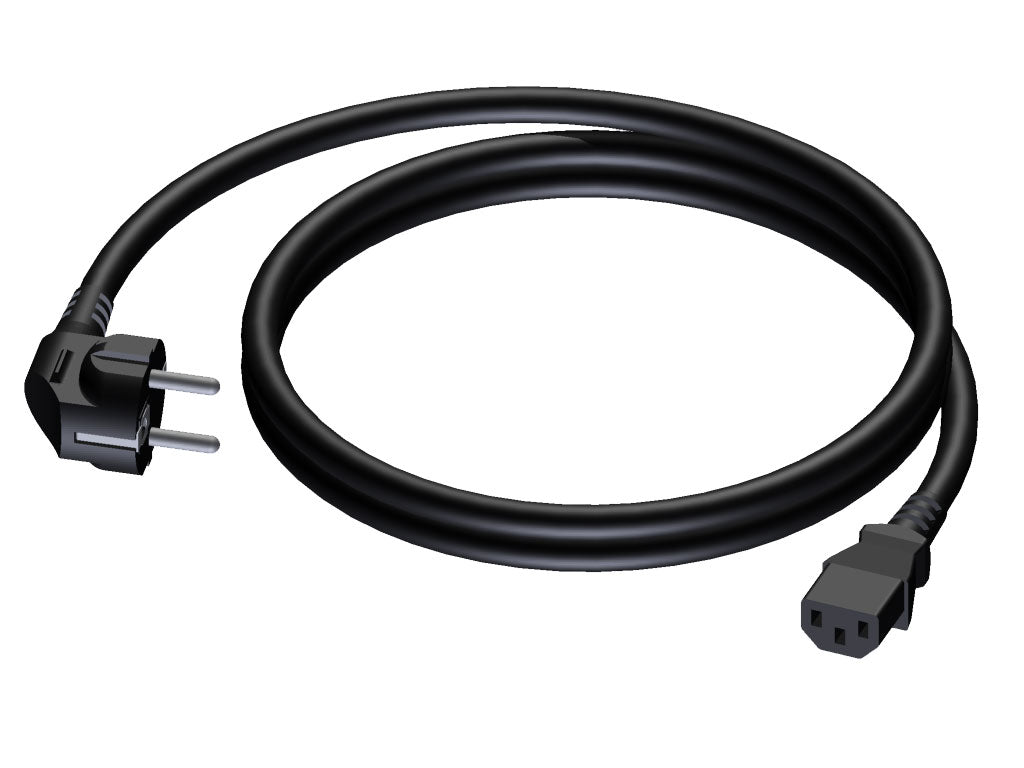 ProCab powerkabel 3x1,5 mm², hun Euro>Schuko han, 10 m (Rubber)