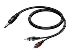 ProCab Jack stereo > 2 x RCA - insert-kabel 1,5 meter