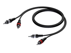 ProCab 2 x RCA han > 2 x RCA han - signalkabel 15 meter
