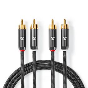 Premium Stereo Phono kabel (5m)