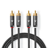 Premium Stereo Phono kabel (5m)