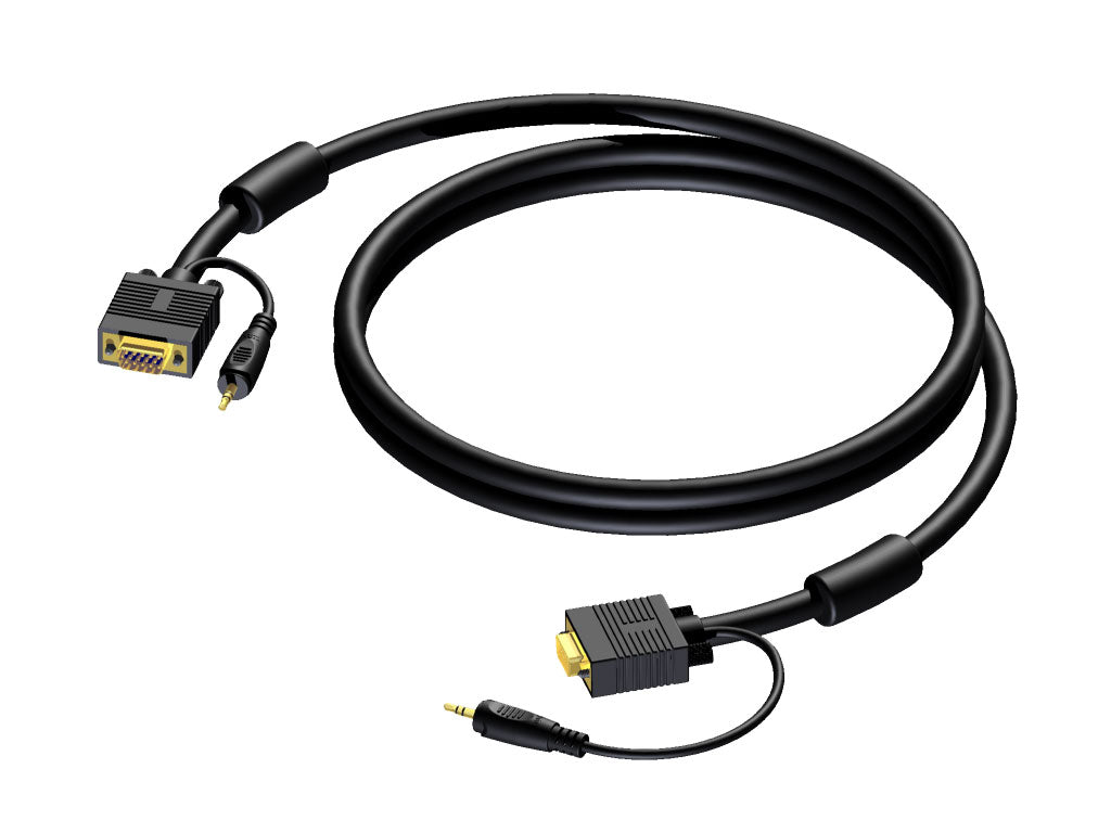 ProCab SVGA & 3,5 jack stereo > SVGA & 3,5 jack stereo (15 m)