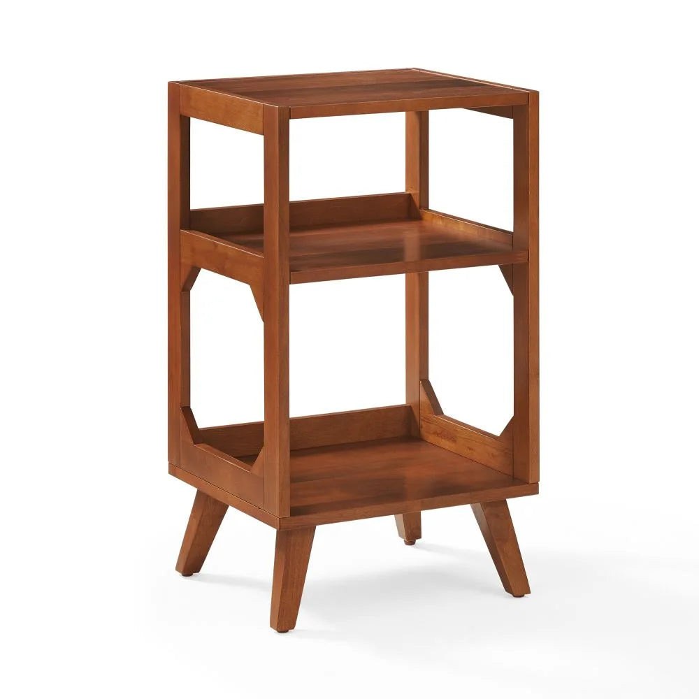 Crosley Asheville Small Pladespillerbord med Vinylopbevaring – Walnut