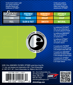 Elixir Optiweb Guitarstrenge (Custom Light, 09-46)
