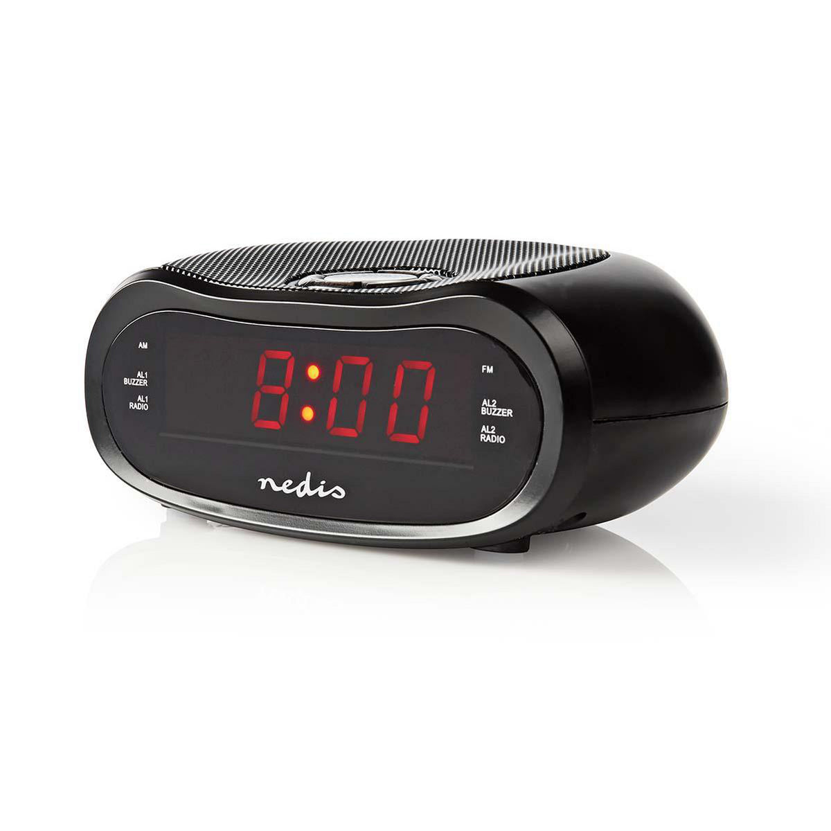 Clockradio med vækkeur (Oval)