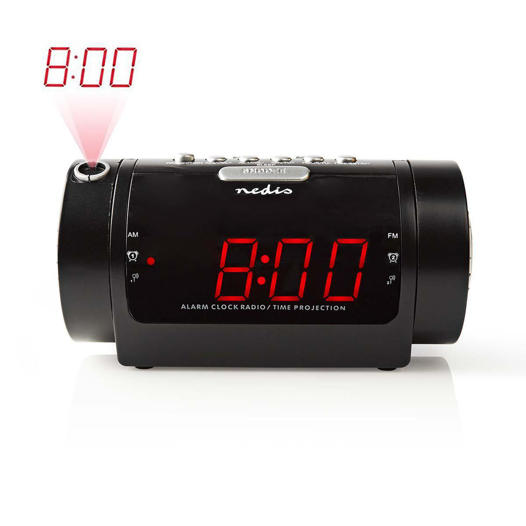 Clockradio med indbygget projektor