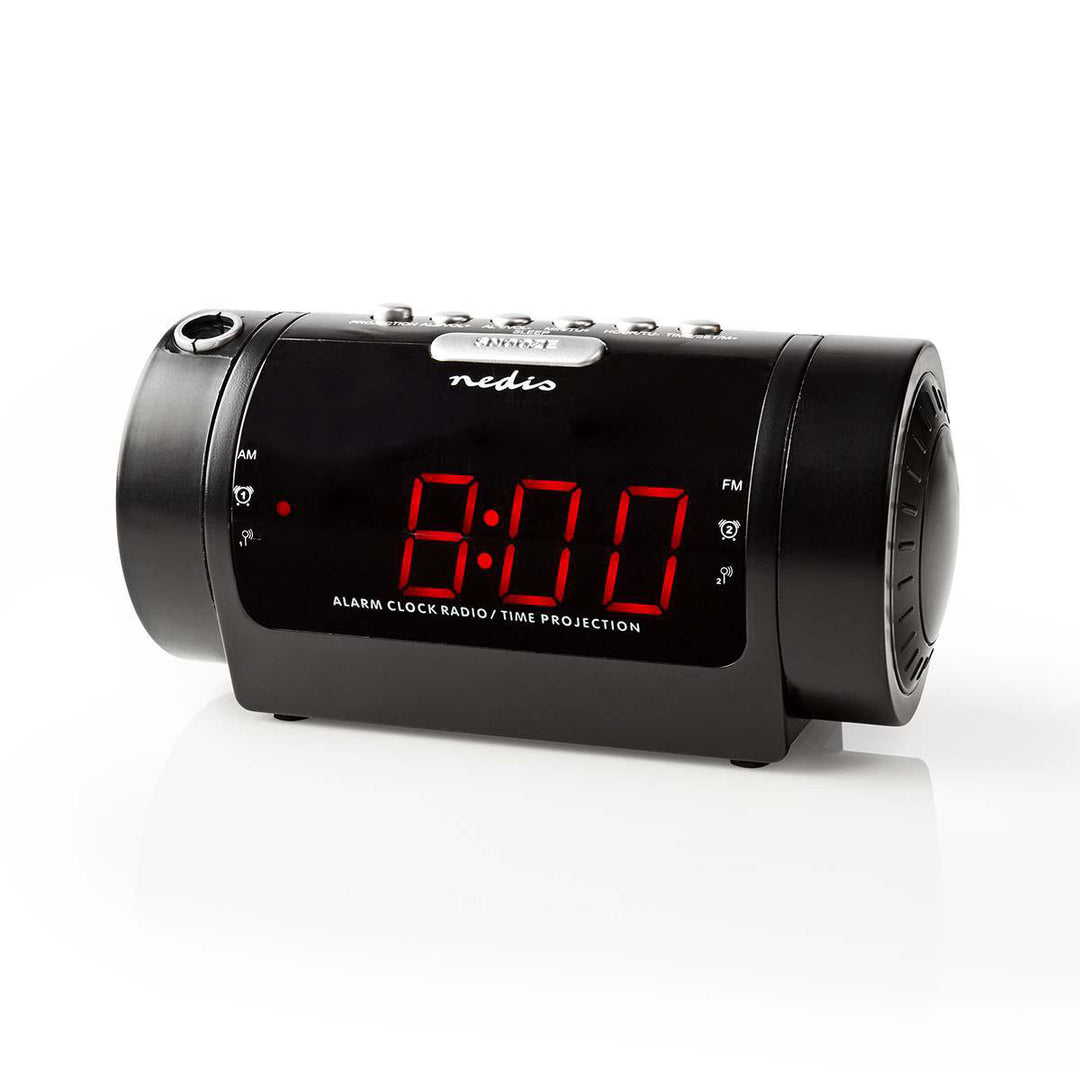 Clockradio med indbygget projektor