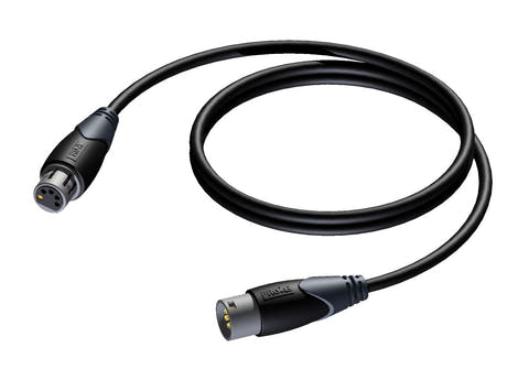 ProCab DMX-AES 110 Ohm digital audio 5 pin XLR 0,5 m