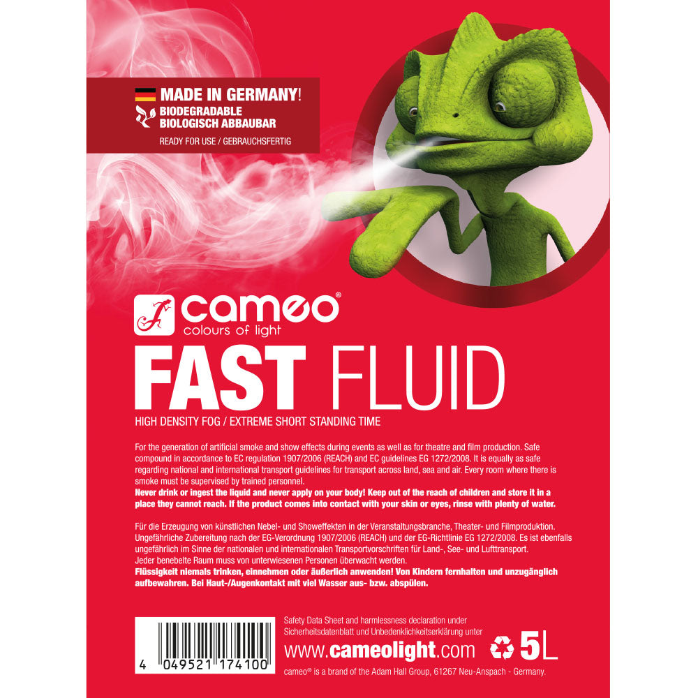 Cameo FAST FLUID 5 L - Tågevæske med meget høj densitet og meget kort hængetid 5 L