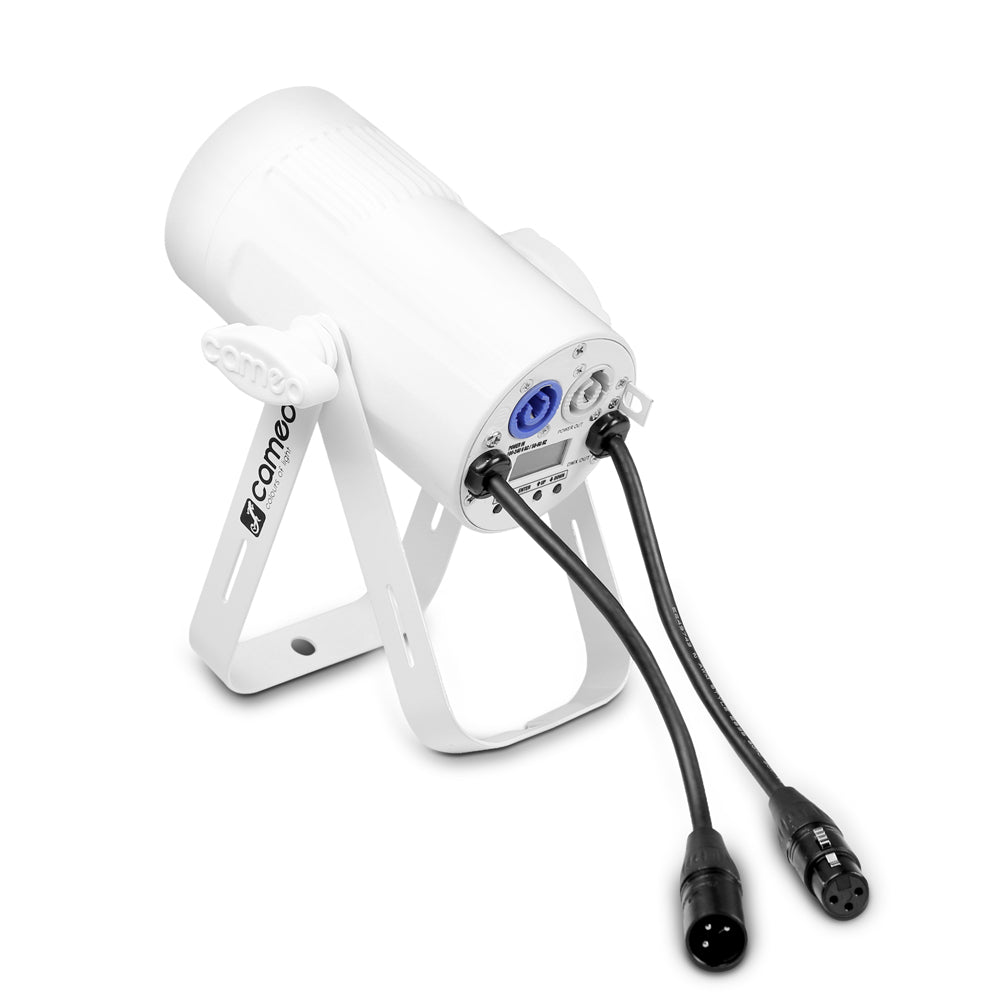 Cameo Q-SPOT 15 RGBW WH - Kompakt spotlys med 15W RGBW LED i hvidt kabinet