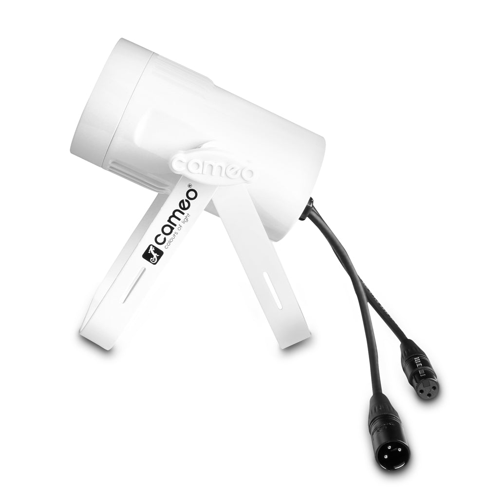 Cameo Q-SPOT 15 RGBW WH - Kompakt spotlys med 15W RGBW LED i hvidt kabinet
