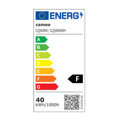 Cameo Q-SPOT 40 WW WH - Kompakt spot med 40 W WW LED i hvid finish