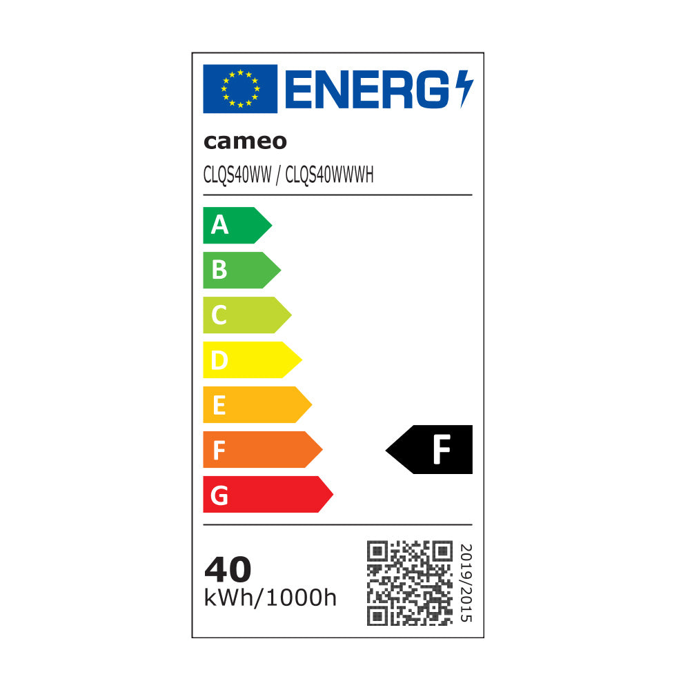Cameo Q-SPOT 40 WW WH - Kompakt spot med 40 W WW LED i hvid finish